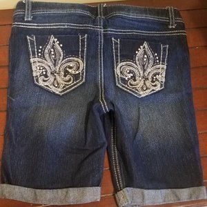 Girls Vanilla Star Denim Shorts Size 12